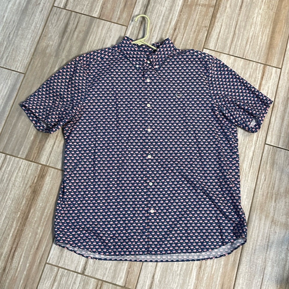 Vineyard Vine Flag Button Up - image 1